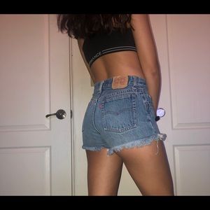 Levi's Shorts - Levi Distressed High Waisted Shorts Levi's Shorts - Levi Distressed High Waisted Shorts